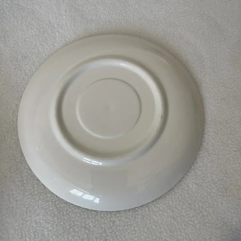 Earthenware Flowers Pattern Bowls Saucers X8